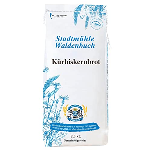 Stadtmühle Waldenbuch Kürbiskernbrot, Brotbackmischung, 2.5 kg von Stadtmühle Waldenbuch