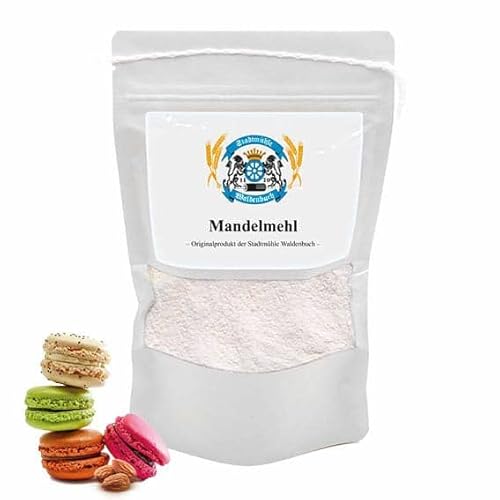 Stadtmühle Waldenbuch Mandelmehl 1 kg - nicht entölt Low Carb, vegan, Macarons Mehl, kohlenhydratarm von Stadtmühle Waldenbuch