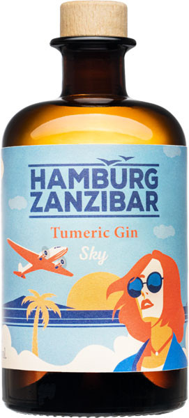 Hamburg Zanzibar Tumeric Gin Sky 40% vol. 0,5 l von Stadtrand & Co.