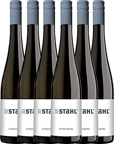 Scheurebe von Winzerhof Stahl - Weißwein 6 x 0,75l 2021 VINELLO - 6er - Weinpaket inkl. kostenlosem VINELLO.weinausgießer von Winzerhof Stahl