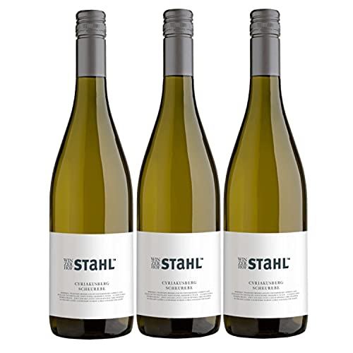 Winzerhof Stahl Scheurebe Weißwein Wein trocken Franken Deutschland (3 Flaschen) von Winzerhof Stahl