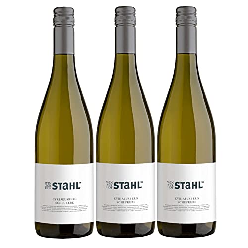Winzerhof Stahl Scheurebe Weißwein Wein trocken Franken Deutschland (3 Flaschen) von Winzerhof Stahl