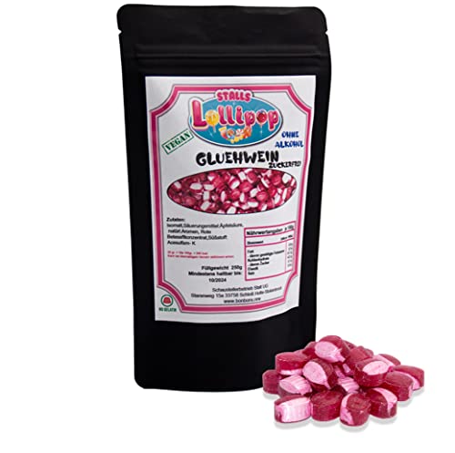 Glühweinbonbons zuckerfrei 250g - Das leckere Winterbonbon von Stalls Lollipop von Stalls Lollipop