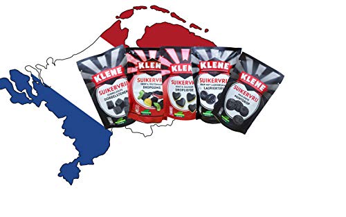 Zuckerfreies Lakritz Paket von KLENE - holländisches KLENE Lakritz - holländisches Lakritz von Stalls Lollypop