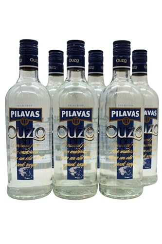 Ouzo Pilavas 6 x 0,7 Liter – Traditioneller griechischer Anisschnaps, doppelt destilliert, 40% Vol. – Perfekt für Feiern, Gastronomie oder als Geschenkset Ouzo Pilavas 6 x 0,7 Liter – Traditioneller griechischer Anisschnaps, doppelt destilliert, 40% Vol. – Perfekt für Feiern, Gastronomie oder als Geschenkset von Stamperla