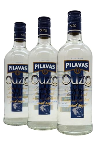 Pilavas Ouzo Selection 3x0,7L | 40% Traditioneller griechischer Anisschnaps, doppelt destilliert, 3x700 ml – Perfekt als Aperitif oder zu mediterranen Speisen Pilavas Ouzo Selection 3x0,7L | 40% Traditioneller griechischer Anisschnaps, doppelt destilliert, 3x700 ml – Perfekt als Aperitif oder zu mediterranen Speisen von Stamperla