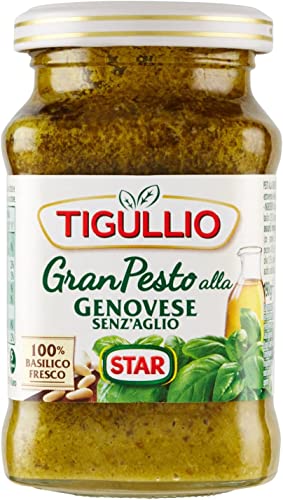 3x Star Tigullio GranPesto Pesto alla Genovese senz'aglio mit Basilikum ohne Knoblauch 190g von Star Tigullio