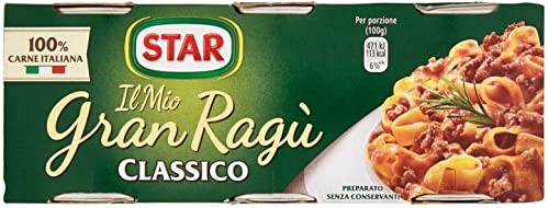 12x Il Mio Gran Ragù Star Classico tomatensauce 100% Italienisches Fleisch sauce Pastasauce Würzsaucen 3x100g in dosen von Star