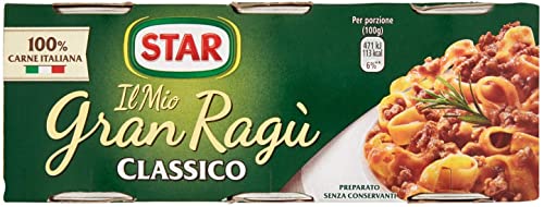 12x Il Mio Gran Ragù Star Classico tomatensauce 100% Italienisches Fleisch sauce Pastasauce Würzsaucen 3x100g in dosen von Ewbob