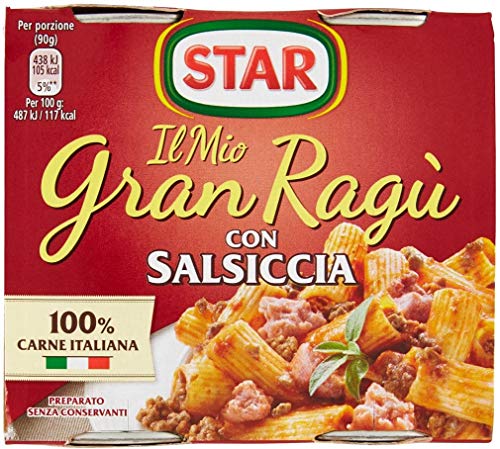 12x Il Mio Gran ragù Star Salsiccia tomatensauce sauce mit Würst Tomatensuppe 2x180g von Star
