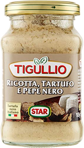 12x Star Tigullio GranPesto Ricotta Tartufo Pepe Nero Trüffel und schwarzer Pfeffer 190g Sauce Soße von Star