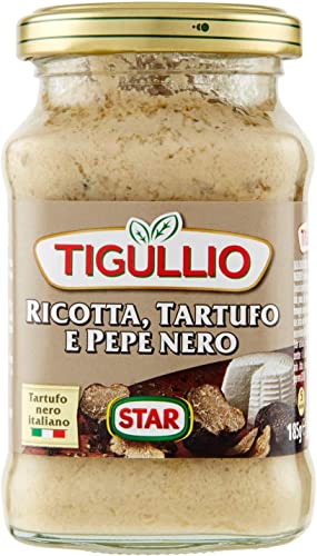 12x Star Tigullio GranPesto Ricotta Tartufo Pepe Nero Trüffel und schwarzer Pfeffer 190g Sauce Soße 12x Star Tigullio GranPesto Ricotta Tartufo Pepe Nero Trüffel und schwarzer Pfeffer 190g Sauce Soße von Star