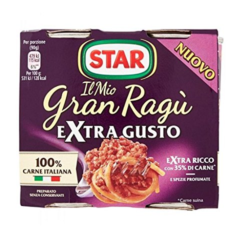 2x Il mio Gran ragu Star extra gusto tomatensauce 2x 180g sauce Tomatensuppe von Star
