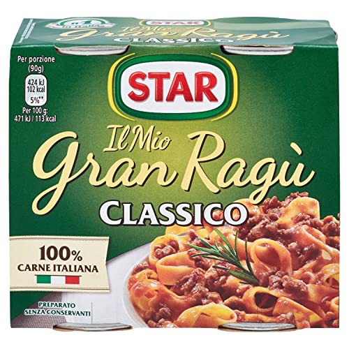 3x Il mio Gran ragù Star Classico tomatensauce 2x 180g sauce + 3x Star Tigullio GranPesto Pesto alla Genovese mit Basilikum 190 g Sauce Soße von Star