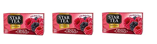 3x Star The Frutti di bosco tè tea box 25 Tee beutel Beeren 42,5g Schwarztee von Star