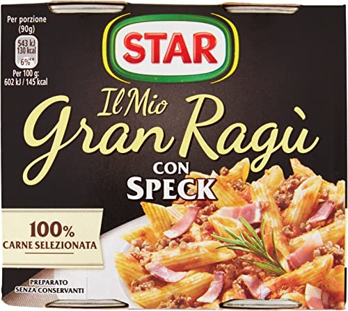 4x Il mio Gran ragu Star speck tomatensauce 2x 180g sauce mit speck Tomatensuppe 4x Il mio Gran ragu Star speck tomatensauce 2x 180g sauce mit speck Tomatensuppe von Star