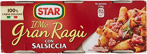 6x Il Mio Gran Ragù Star con Salsiccia tomatensauce sauce mit italienischer Wurst Tomatensuppe Pastasauce 3x100g von Star