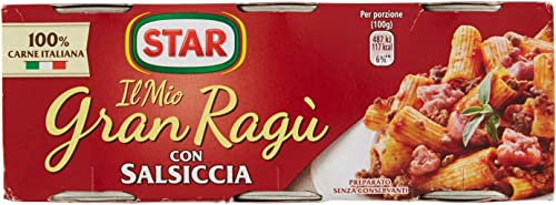 6x Il Mio Gran Ragù Star con Salsiccia tomatensauce sauce mit italienischer Wurst Tomatensuppe Pastasauce 3x100g 6x Il Mio Gran Ragù Star con Salsiccia tomatensauce sauce mit italienischer Wurst Tomatensuppe Pastasauce 3x100g von Star