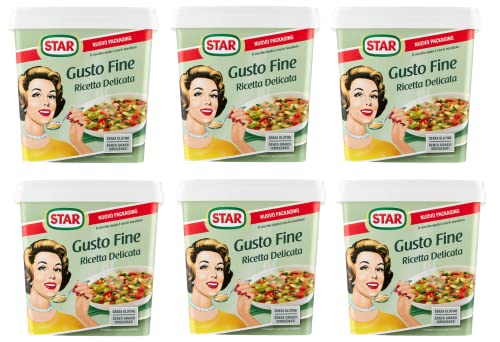 6x Star Gusto Fine Ricetta Delicata Lebensmittelzubereitung für Brühe 1000g Packung Etwa 50 Liter Brühe werden erhalten 6x Star Gusto Fine Ricetta Delicata Lebensmittelzubereitung für Brühe 1000g Packung Etwa 50 Liter Brühe werden erhalten von Star