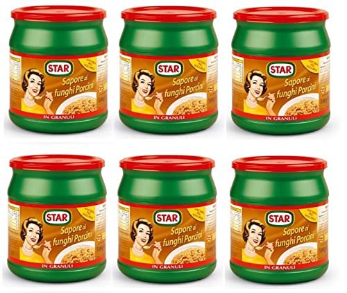 6x Star Gusto Funghi Porcini Lebensmittelzubereitung für Brühe Geschmack von Steinpilzen 500g Packung Etwa 25 Liter Brühe werden erhalten 6x Star Gusto Funghi Porcini Lebensmittelzubereitung für Brühe Geschmack von Steinpilzen 500g Packung Etwa 25 Liter Brühe werden erhalten von Star