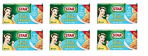 6x Star classico dado brodo Suppenwürfel Brühe klassisch - 30% Salz 10 pz von Star