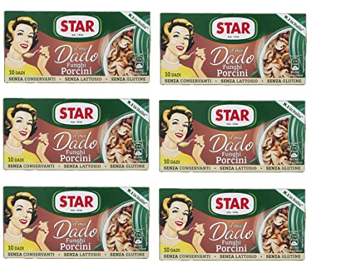 6x Star dado funghi porcini brodo Steinpilze Suppenwürfel Brühe 10 pz von Star