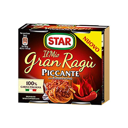 8x Star Il mio Gran ragu Piccante tomatensauce 2 x 180g sauce Tomatensuppe von Star