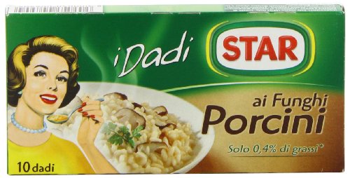 Star Ai Funghi Porcini 10 Stock Cubes 100 g (Pack of 6) von Star