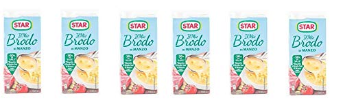 Star Brodo Manzo Broth Flüssiges Rind Fertiggerichten, 1 l, 30 % Salz, 6 Stück Star Brodo Manzo Broth Flüssiges Rind Fertiggerichten, 1 l, 30 % Salz, 6 Stück von Star