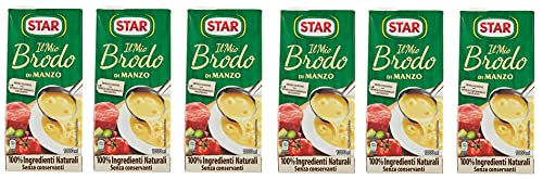 Star Brodo Manzo Broth Flüssiges Rindfleisch, 1 l, 6 Stück von Star