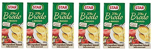 Star Brodo Manzo Broth Flüssiges Rindfleisch, 1 l, 6 Stück Star Brodo Manzo Broth Flüssiges Rindfleisch, 1 l, 6 Stück von Star