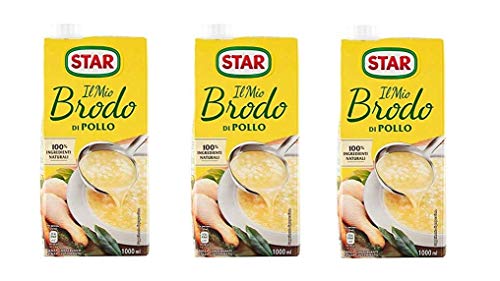Star Brodo Pollo Broth flüssige Hühnerbrühe, 1 l, 3 Stück Star Brodo Pollo Broth flüssige Hühnerbrühe, 1 l, 3 Stück von Star