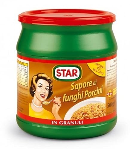 Star Gusto Funghi Porcini Lebensmittelzubereitung für Brühe Geschmack von Steinpilzen 500g Packung Etwa 25 Liter Brühe werden erhalten von Star