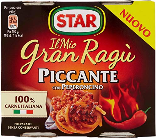 Star Il mio Gran ragu Piccante tomatensauce 8 x 180g sauce Tomatensuppe von Star