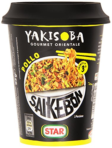Star Saikebon Noodles Yakisoba Pollo Japanisches Gericht Bestehend aus Nudeln, Huhn und Gemüse 93g von Star