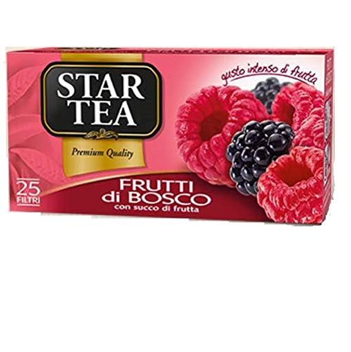 Star The Frutti di bosco tè tea box 25 Tee beutel Beeren 42,5g Schwarztee von Star