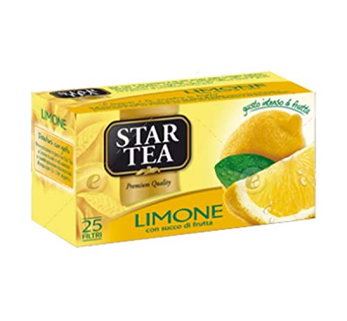 Star The Limone tè tea box 25 Teebeutel Zitrone 37,5g Schwarztee von Star