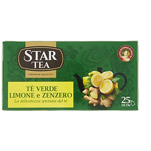 Star The Limone tè tea green box Tee 25 beutel 42,5g Ingwer und Zitronentee Star The Limone tè tea green box Tee 25 beutel 42,5g Ingwer und Zitronentee von Star