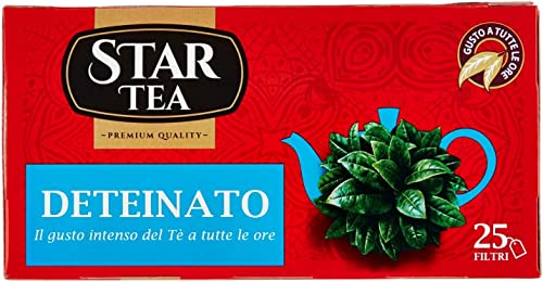 Star the Deteinato tè tea box 25 Teebeutel 37,5g entkoffeiniert Schwarztee von Star