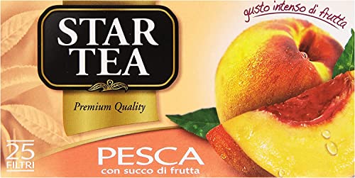 Star the Pesca tè tea box 25 Teebeutel Pfirsich 37,5g Schwarztee von Star