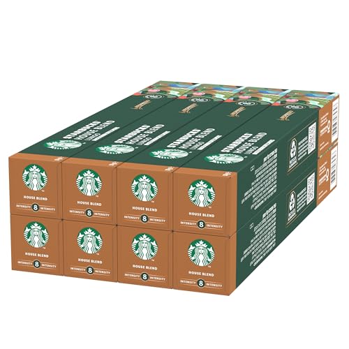 STARBUCKS House Blend By Nespresso, Medium Roast Kaffeekapseln, 80 Kapseln (8 x 10) von STARBUCKS