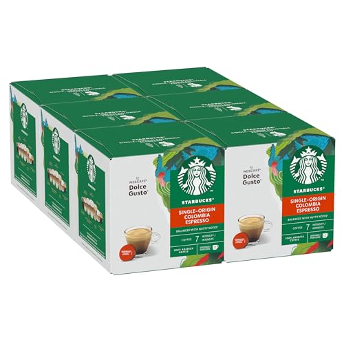 STARBUCKS Single-Origin Colombia by Nescafé Dolce Gusto, Mittlere Röstung, Kaffeekapseln 6 x 12 (72 Kapseln) von STARBUCKS