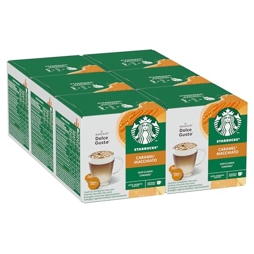 STARBUCKS Caramel Macchiato by Nescafé Dolce Gusto Kaffeekapseln 6 x 12 (72 Kapseln) von Starbucks