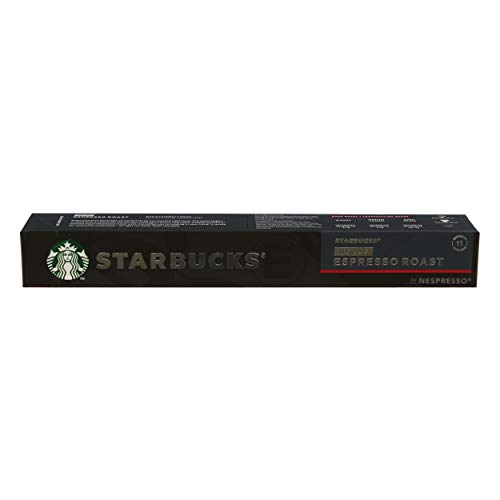 Starbucks Decaf Espresso Roast Kaffee, Dark Roast, R?stkaffee, Nespresso kompatibel, Entkoffeiniert, Kaffeekapseln, 10 Kapseln von STARBUCKS