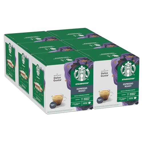STARBUCKS Espresso Roast by Nescafé Dolce Gusto, Dunkle Röstung, Kaffeekapseln 6 x 12 (72 Kapseln) von Starbucks