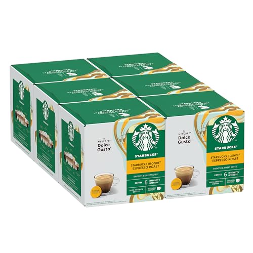 STARBUCKS Blonde Espresso Roast by Nescafé Dolce Gusto, Helle Röstung, Kaffeekapseln 6 x 12 (72 Kapseln) von STARBUCKS