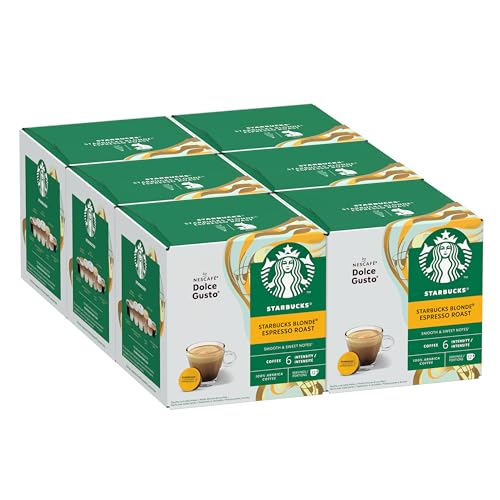 STARBUCKS Blonde Espresso Roast by Nescafé Dolce Gusto, Helle Röstung, Kaffeekapseln 6 x 12 (72 Kapseln) von Starbucks