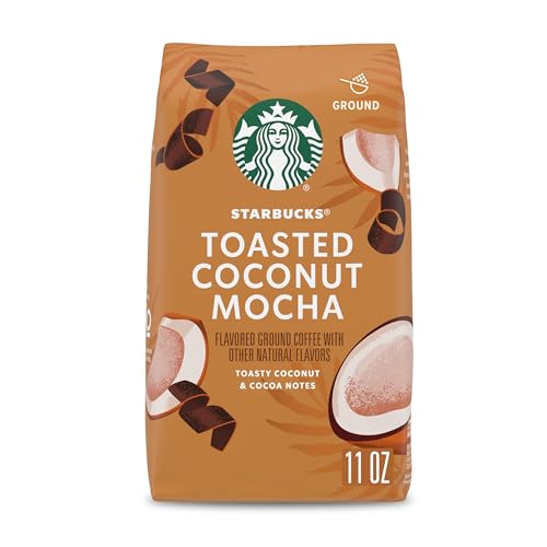 Starbucks Gemahlener Kaffee, gerösteter Kokosnuss-Mokka, natürlich aromatisierter Kaffee, 100 % Arabica, limitierte Auflage, 1 Beutel (325 ml) von Starbucks