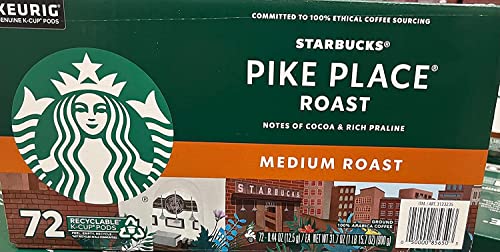 Starbucks Pike Place K-Tassen für Keurig, 1 Stück, 72 Stück von Starbucks