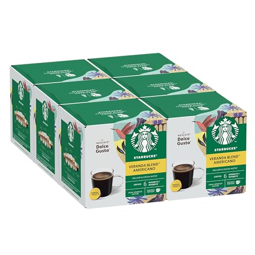 STARBUCKS Veranda Blend by Nescafé Dolce Gusto, Helle Röstung, Kaffeekapseln 6 x 12 (72 Kapseln) von STARBUCKS